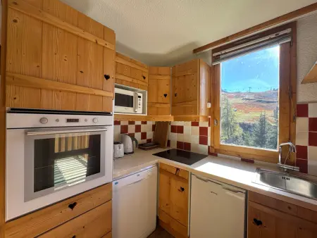 Appartement 2 pièces vue pistes Belle Plagne, animaux acceptés : photo 7