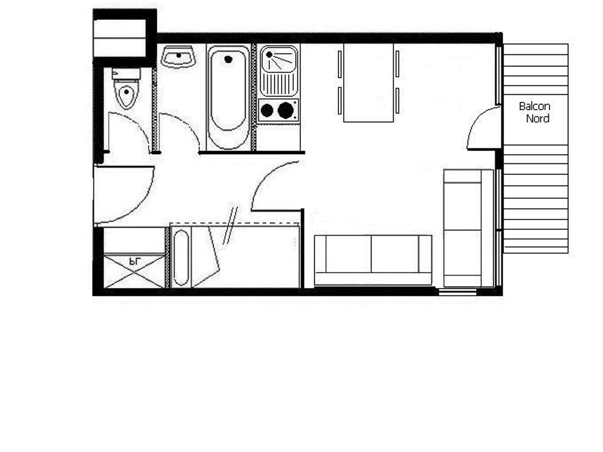 Studio lumineux avec balcon, face aux pistes, au cœur de Les Belleville - Photo 14