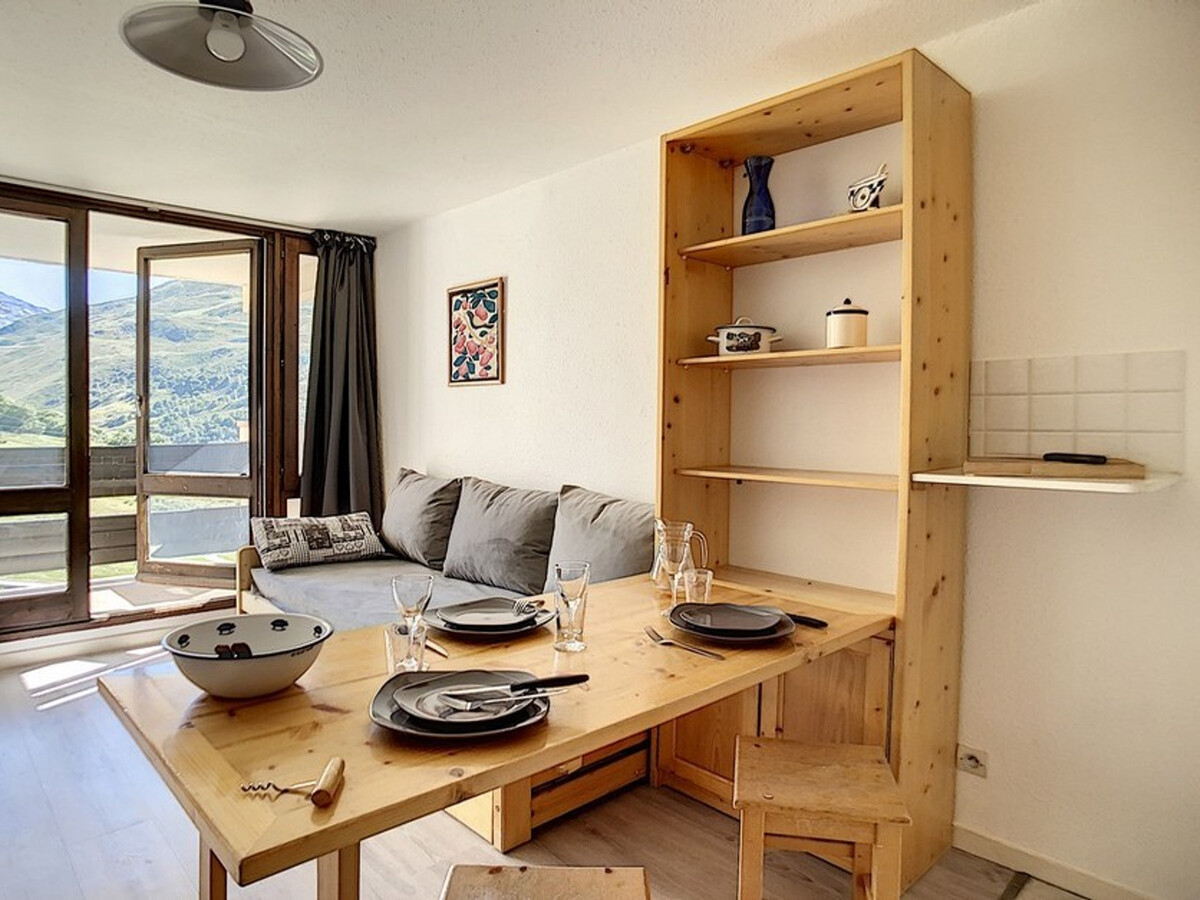 Studio 20m² 4 pers aux Menuires · Balcon sud · 7e étage - Photo 9