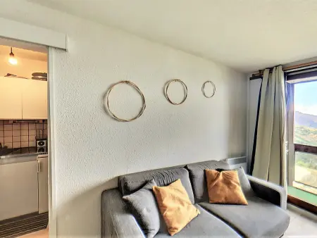 Studio 28m² skis aux pieds avec balcon et piscine : photo 5