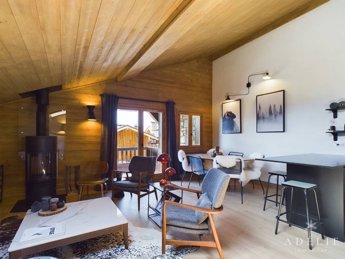 T4 duplex La Rosière, 350 m pistes, 8 pers, rénové - Photo 2