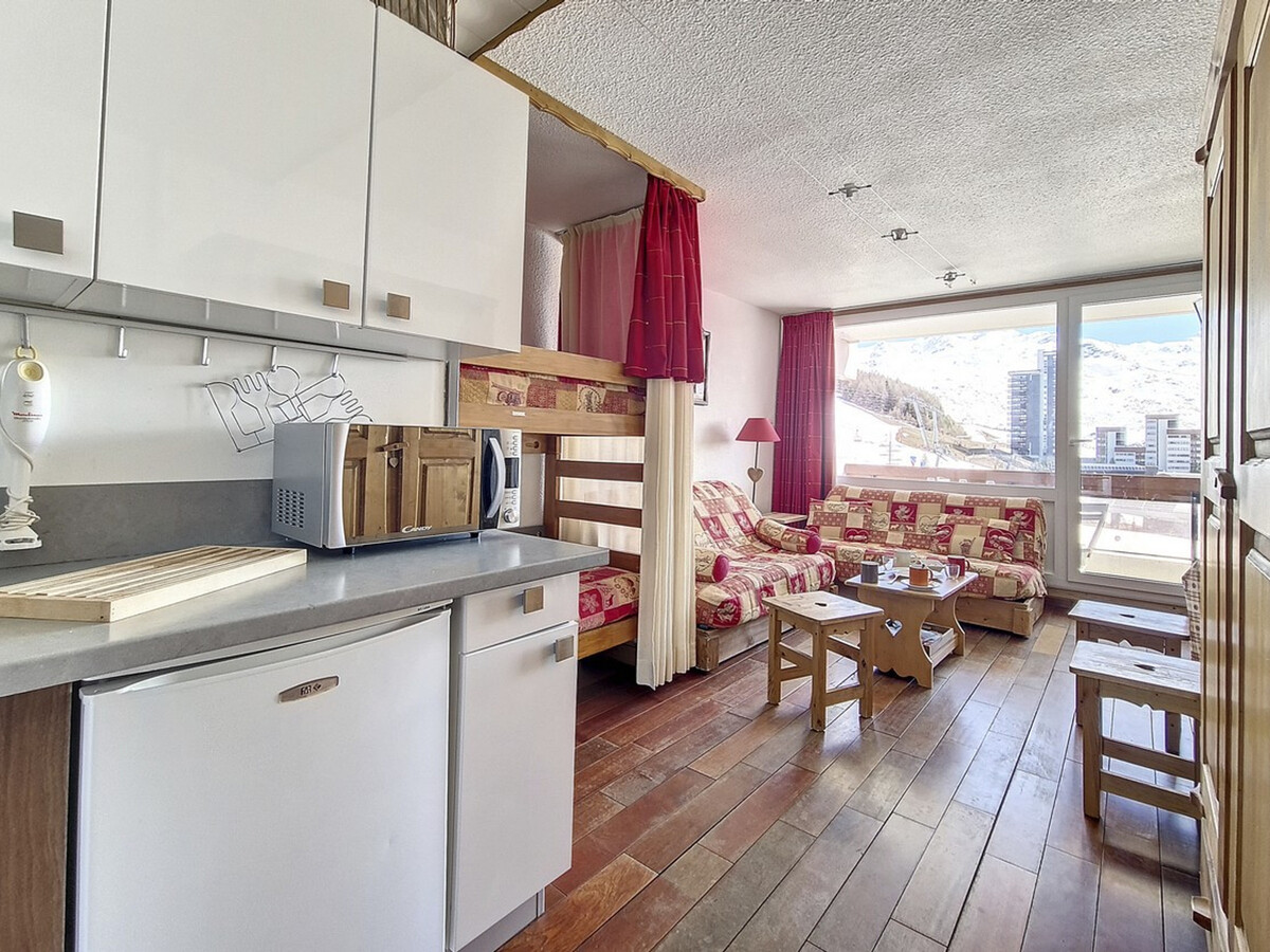 Studio 24m² aux Menuires, balcon sud, ski aux pieds - Photo 6