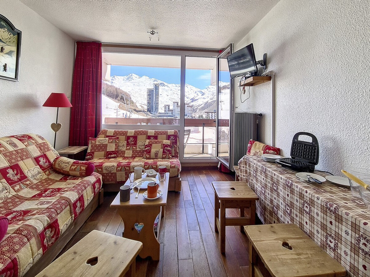 Studio 24m² aux Menuires, balcon sud, ski aux pieds - Photo 10