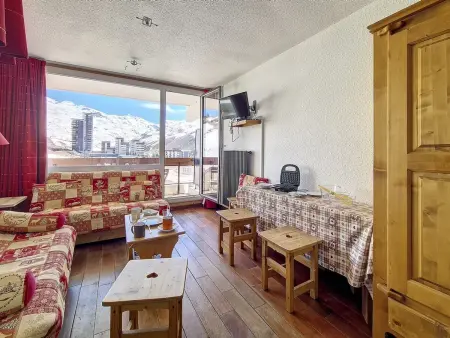 Studio 24m² aux Menuires, balcon sud, ski aux pieds