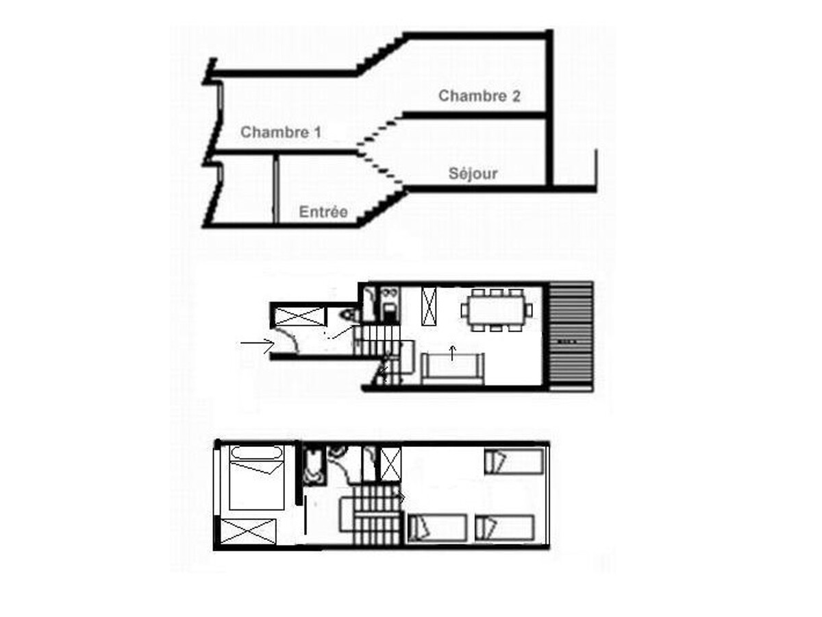 Duplex 8 pers. skis aux pieds, balcon sud aux Menuires - Photo 16