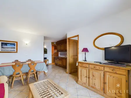 Location appartement à Montvalezan La Rosière, Charmant appartement 3* de 2 chambres avec balcon en plein centre, proche pistes et commerces