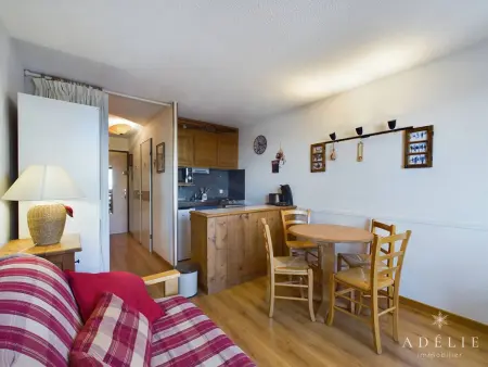 Studio 4 pers Montvalezan-La Rosière, balcon sud, 50m pistes : photo 3