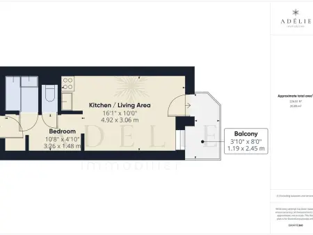 Studio 4 pers Montvalezan-La Rosière, balcon sud, 50m pistes : photo 11