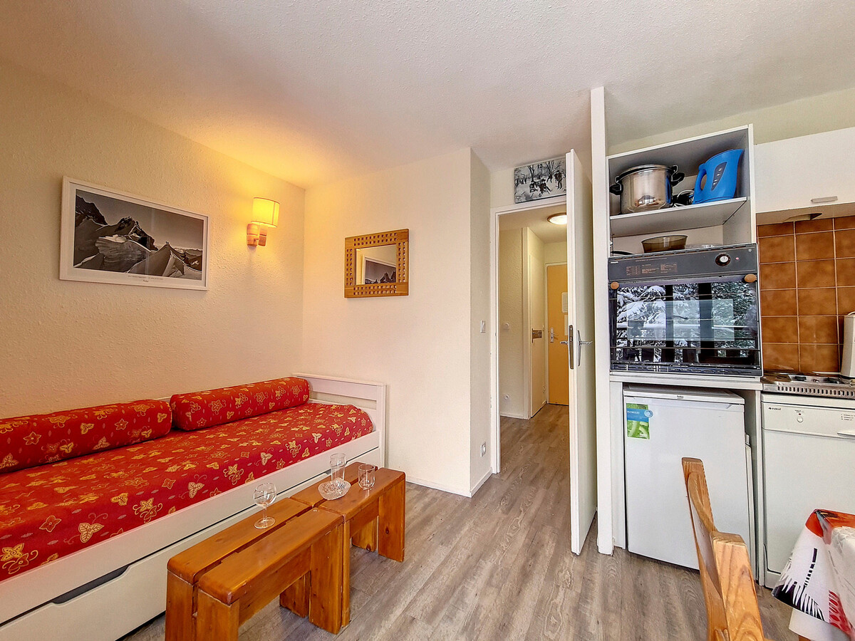 Studio 24m² aux pieds des pistes, balcon, animaux admis - Photo 6