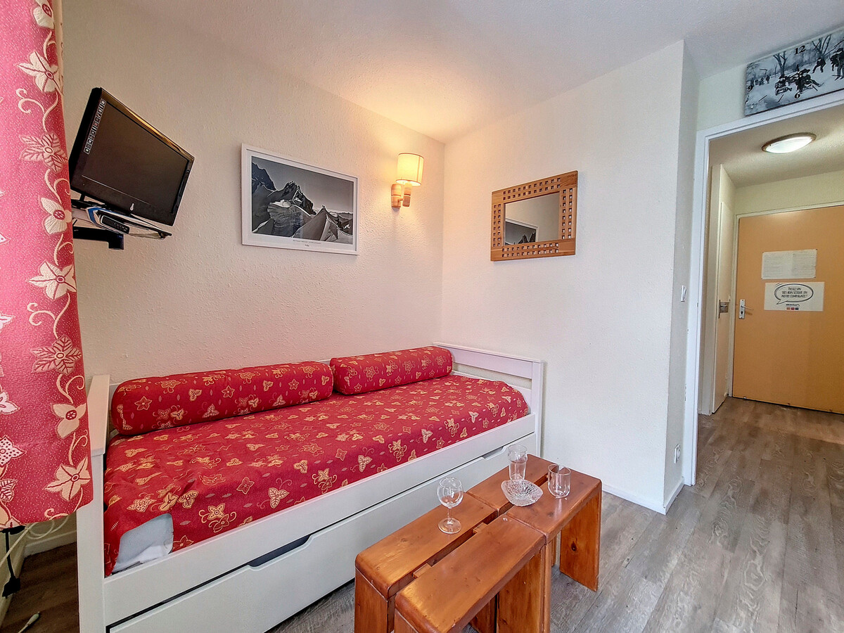 Studio 24m² aux pieds des pistes, balcon, animaux admis - Photo 9