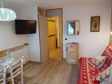 Location appartement à La Plagne Montchavin Les Coches, Studio rénové pour 4 pers. avec terrasse et vue montagne