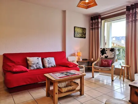 Location appartement à Notre Dame de Bellecombe, Appartement cosy avec terrasse - 6 pers, proche pistes et commerces, parking inclus