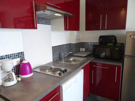 Studio 28m² ski aux pieds, balcon sud, 4 personnes : photo 4