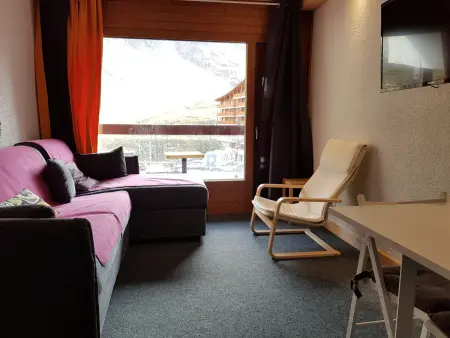 Studio 28m² ski aux pieds, balcon sud, 4 personnes : photo 7