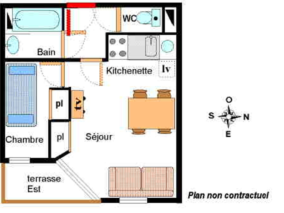 Appartement 4 pers avec balcon, vue glaciers à Lanslevillard - Photo 6