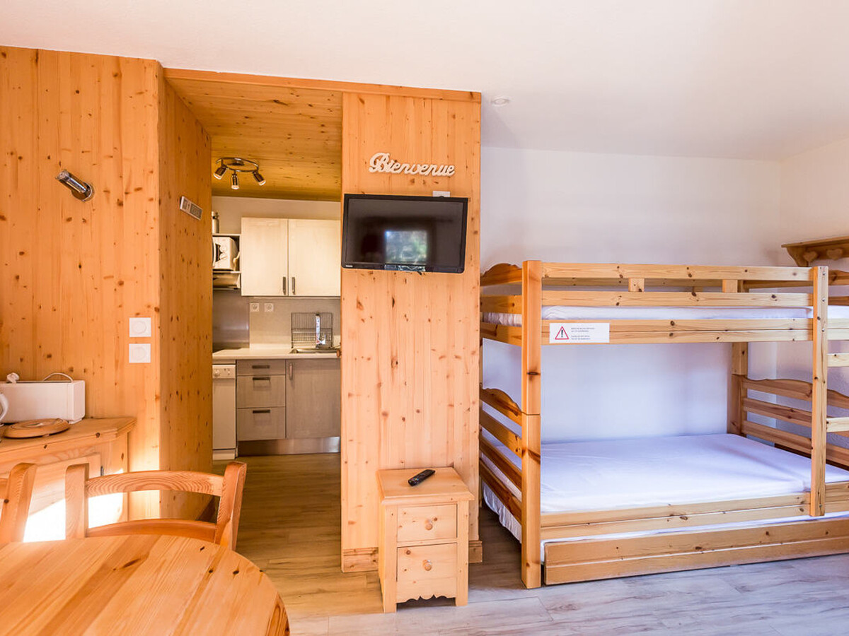 Studio 24m² rénové Montchavin, 1 min pistes, balcon - Photo 2