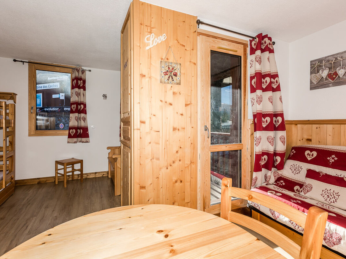 Studio 24m² rénové Montchavin, 1 min pistes, balcon - Photo 5