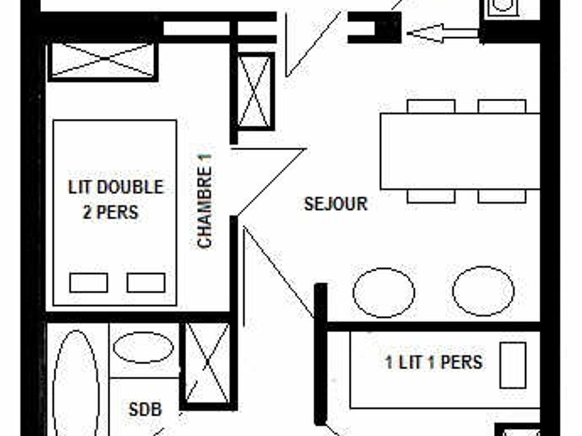 Appartement 2/3 pièces rénové à Montchavin, 5 pers, parking gratuit - Photo 12