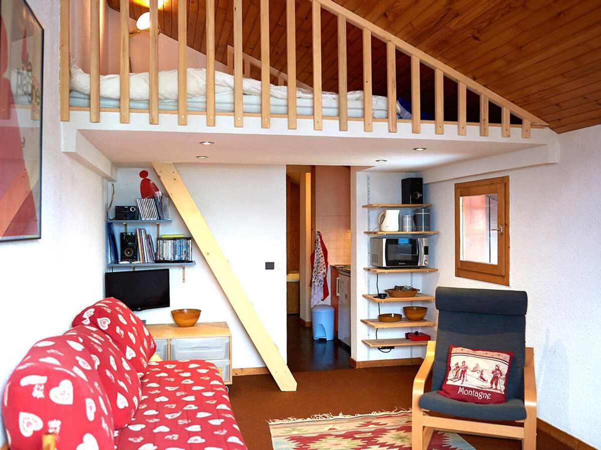 Studio mezzanine 2 pers. à Montchavin, 1 min pistes - Photo 2