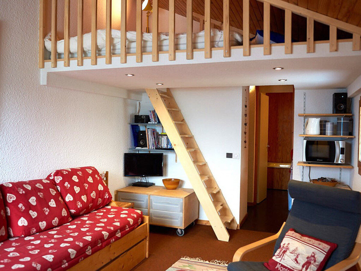 Studio mezzanine 2 pers. à Montchavin, 1 min pistes - Photo 7