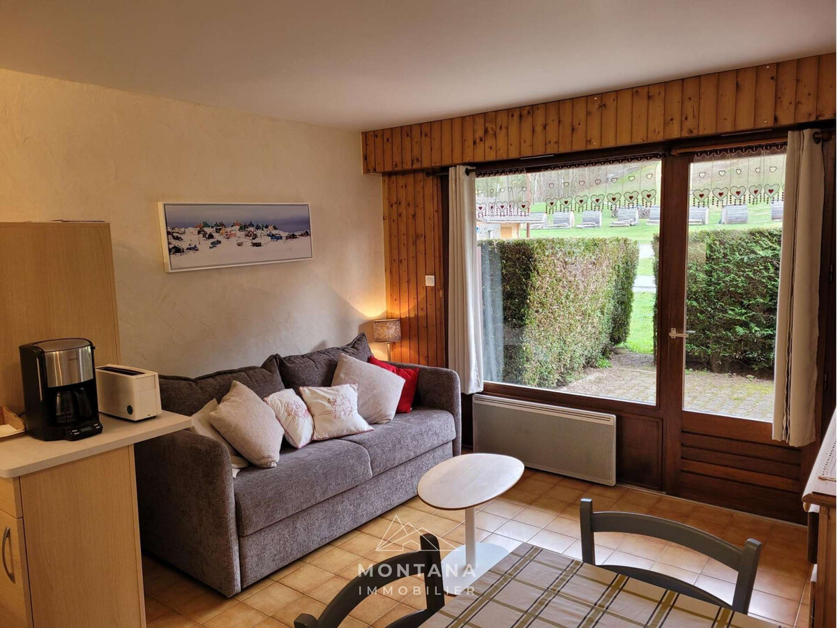 Studio 28m² avec jardinet face aux pistes, Le Grand-Bornand - Photo 1