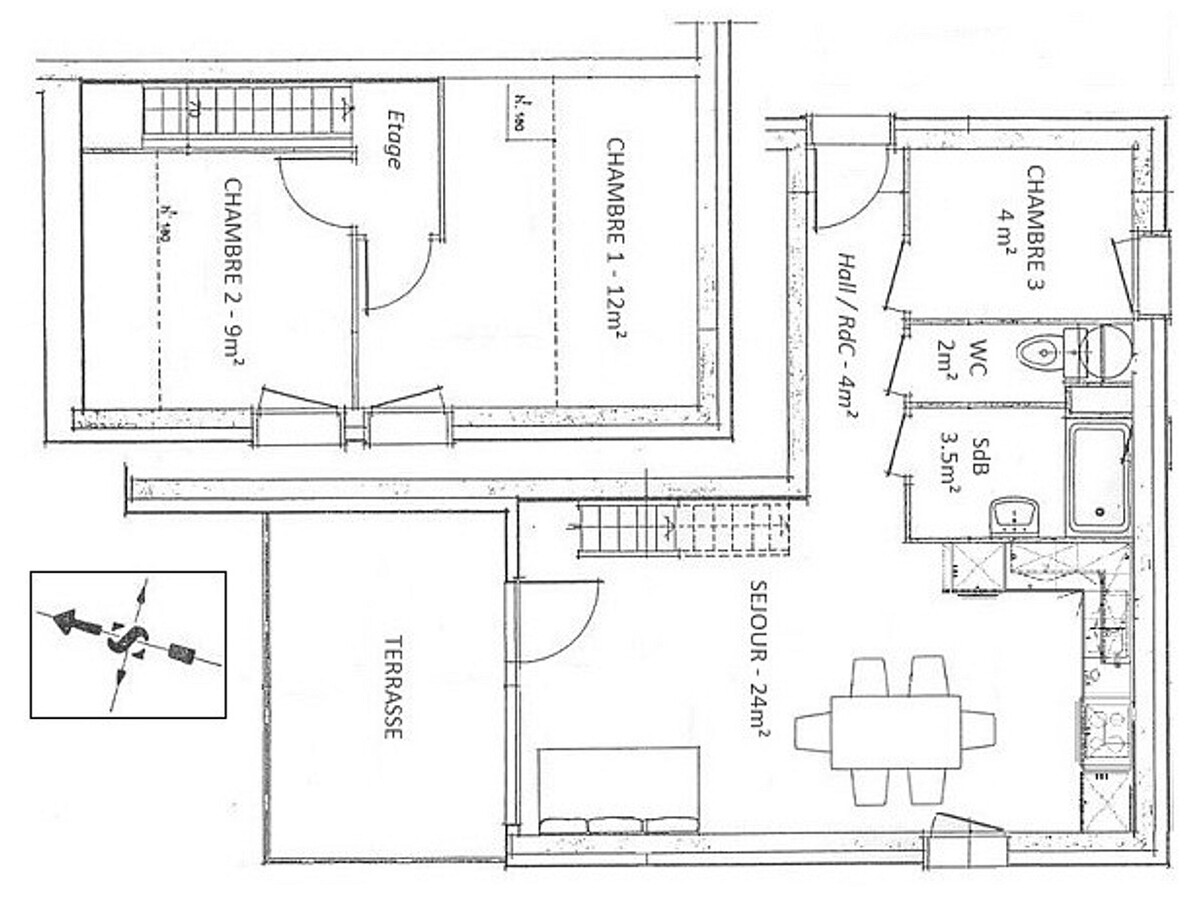 Duplex 3 chambres 6 pers, garage, vue montagne - Photo 15