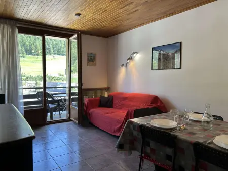Location appartement à Montgenèvre, Confort à la montagne, studio spacieux 4 pers., centre Montgenèvre