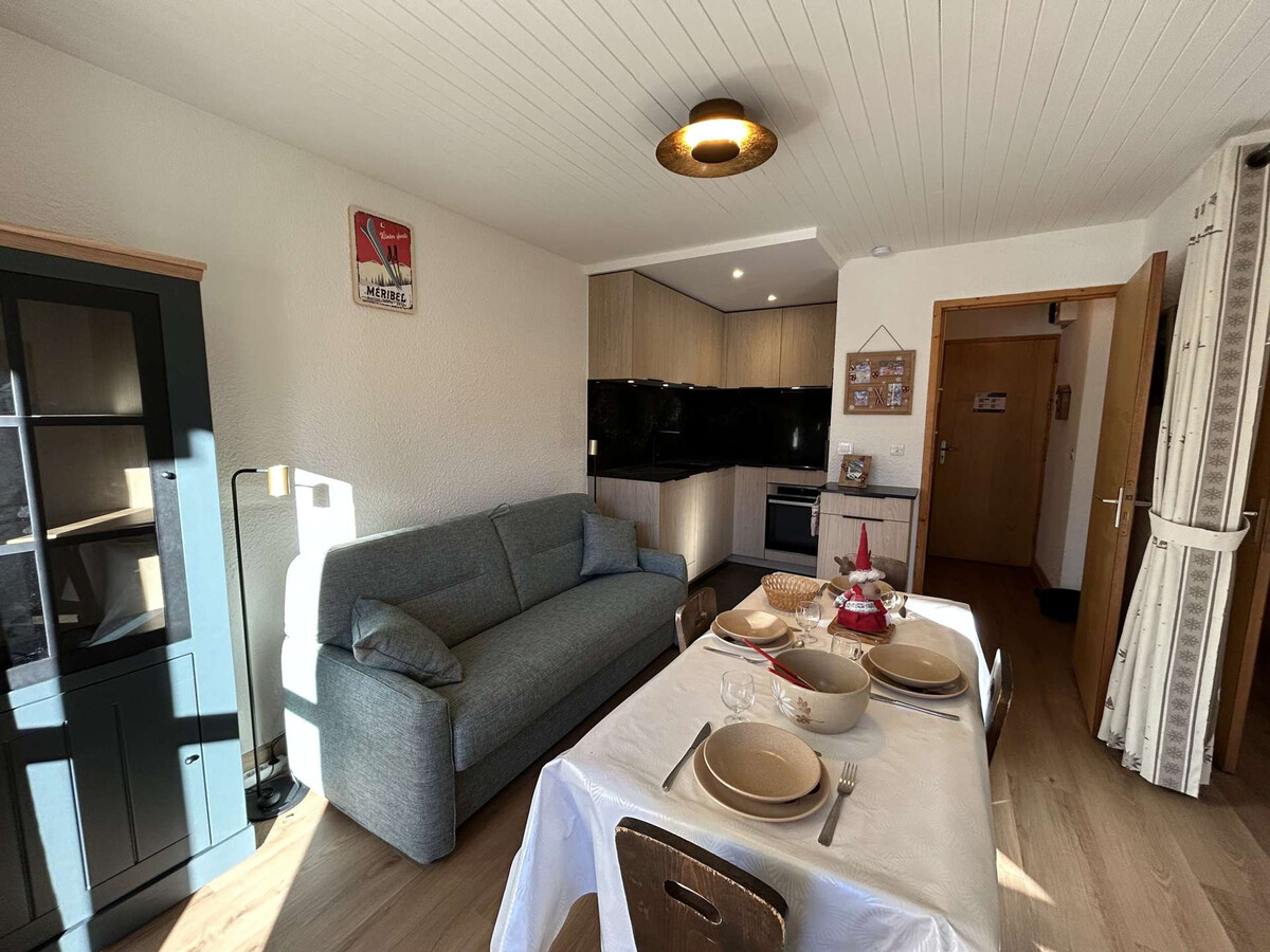 Studio 4 pers. Méribel, 100m pistes, balcon ouest - Photo 3