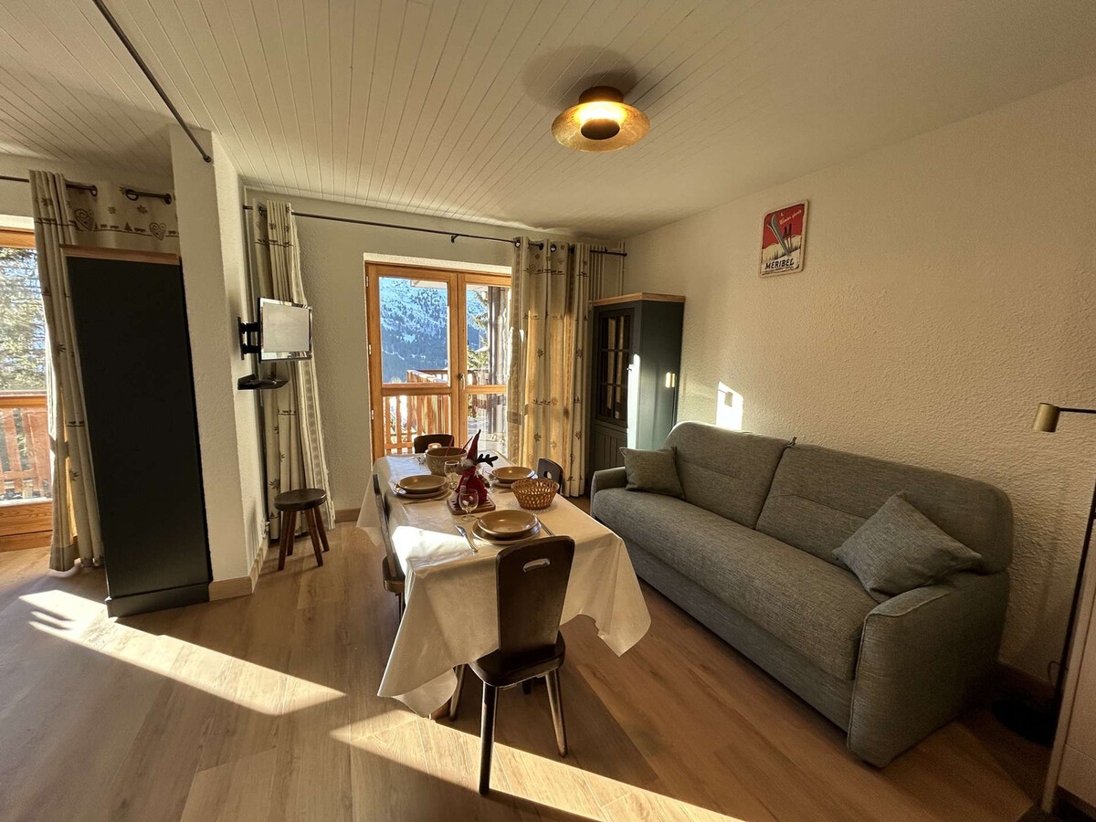 Studio 4 pers. Méribel, 100m pistes, balcon ouest - Photo 10