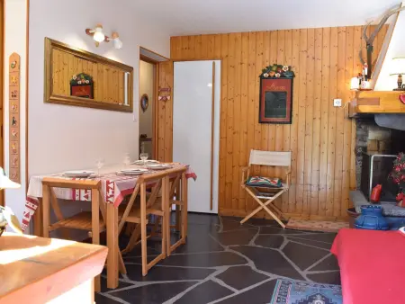 Appartement Méribel 5 pers : cheminée, terrasse Sud, pistes à 250 m : photo 6