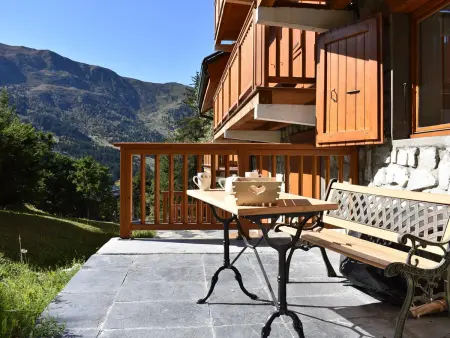 Appartement Méribel 5 pers : cheminée, terrasse Sud, pistes à 250 m : photo 18