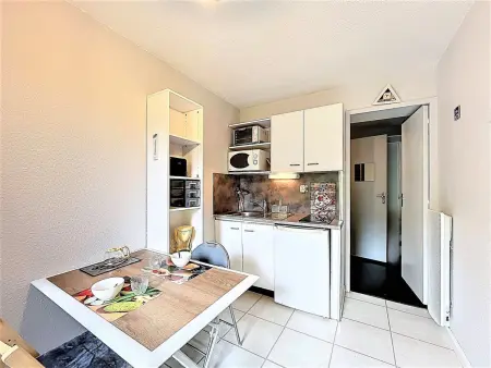 Studio 14m² ski aux pieds au Corbier, vue pistes : photo 6