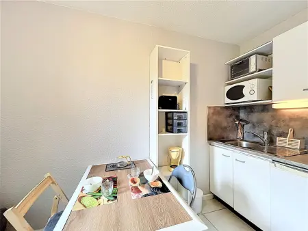 Studio 14m² ski aux pieds au Corbier, vue pistes : photo 7