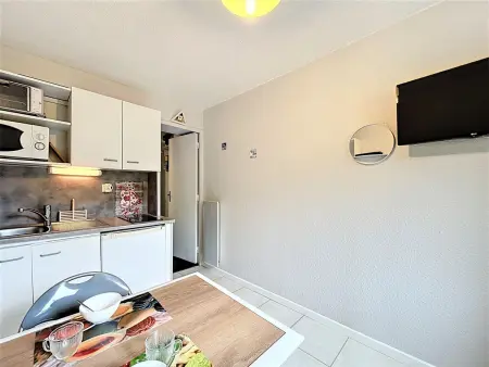 Studio 14m² ski aux pieds au Corbier, vue pistes : photo 8