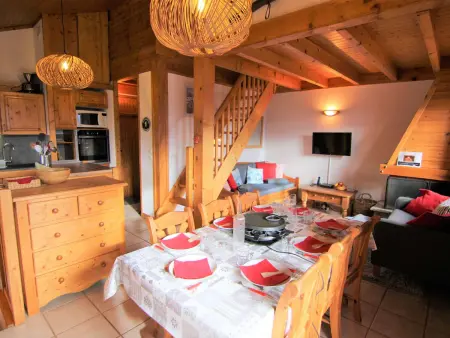 Demi-chalet 8 pers. aux Saisies, vue Mont-Blanc : photo 2