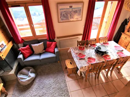 Demi-chalet 8 pers. aux Saisies, vue Mont-Blanc : photo 16
