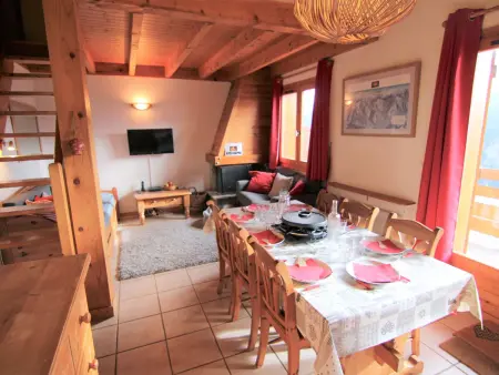 Demi-chalet 8 pers. aux Saisies, vue Mont-Blanc : photo 17