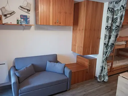 Studio 21m² 3 personnes centre Arc 2000, balcon montagne : photo 2