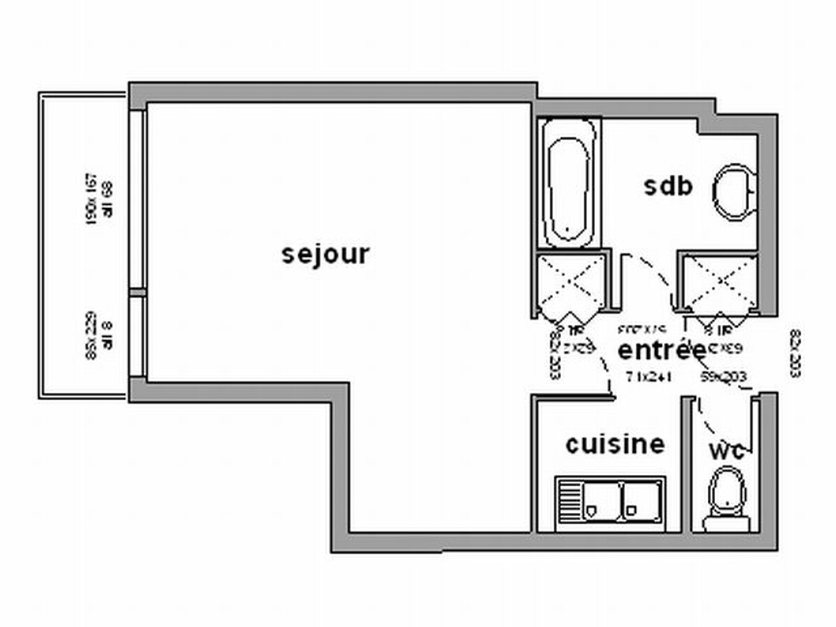 Studio 25 m² balcon Est pour 4, animaux acceptés - Photo 9