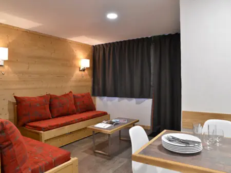 Appartement rénové 5 pers., balcon, cœur station Plagne Bellecôte : photo 3