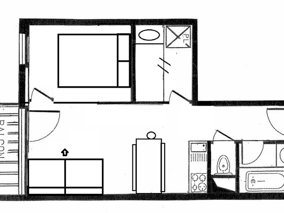 Appartement 2 pièces rénové aux Menuires, skis aux pieds - Photo 15