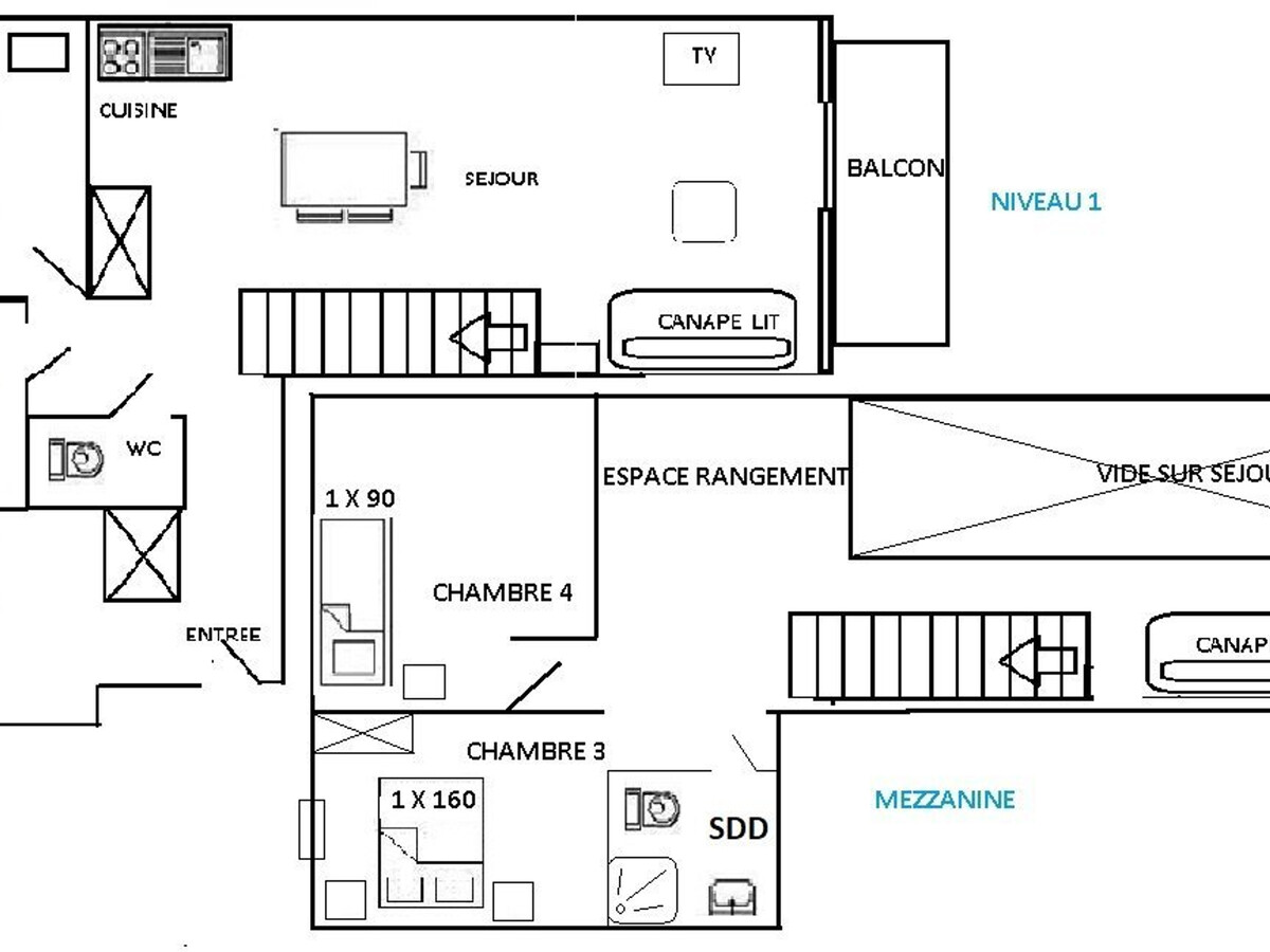 Appartement 5 pièces, 9 pers, skis aux pieds aux Saisies - Photo 17