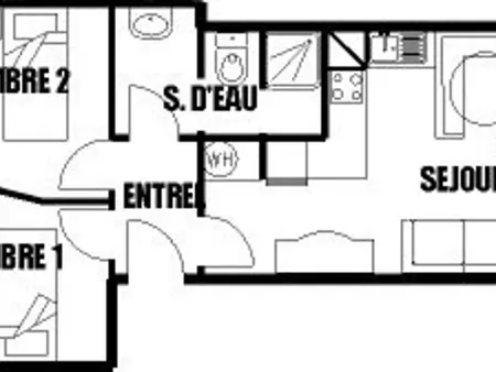 Appartement 45m² balcon sud, 320m des pistes aux Carroz : photo 16
