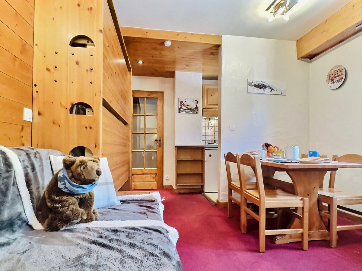 Studio 23m² Val-d'Isère, 1er étage, vue village - Photo 2