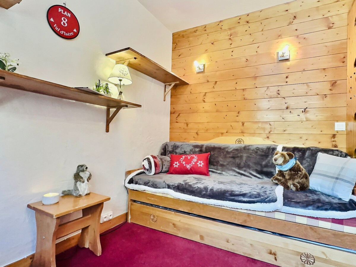 Studio 23m² Val-d'Isère, 1er étage, vue village - Photo 3