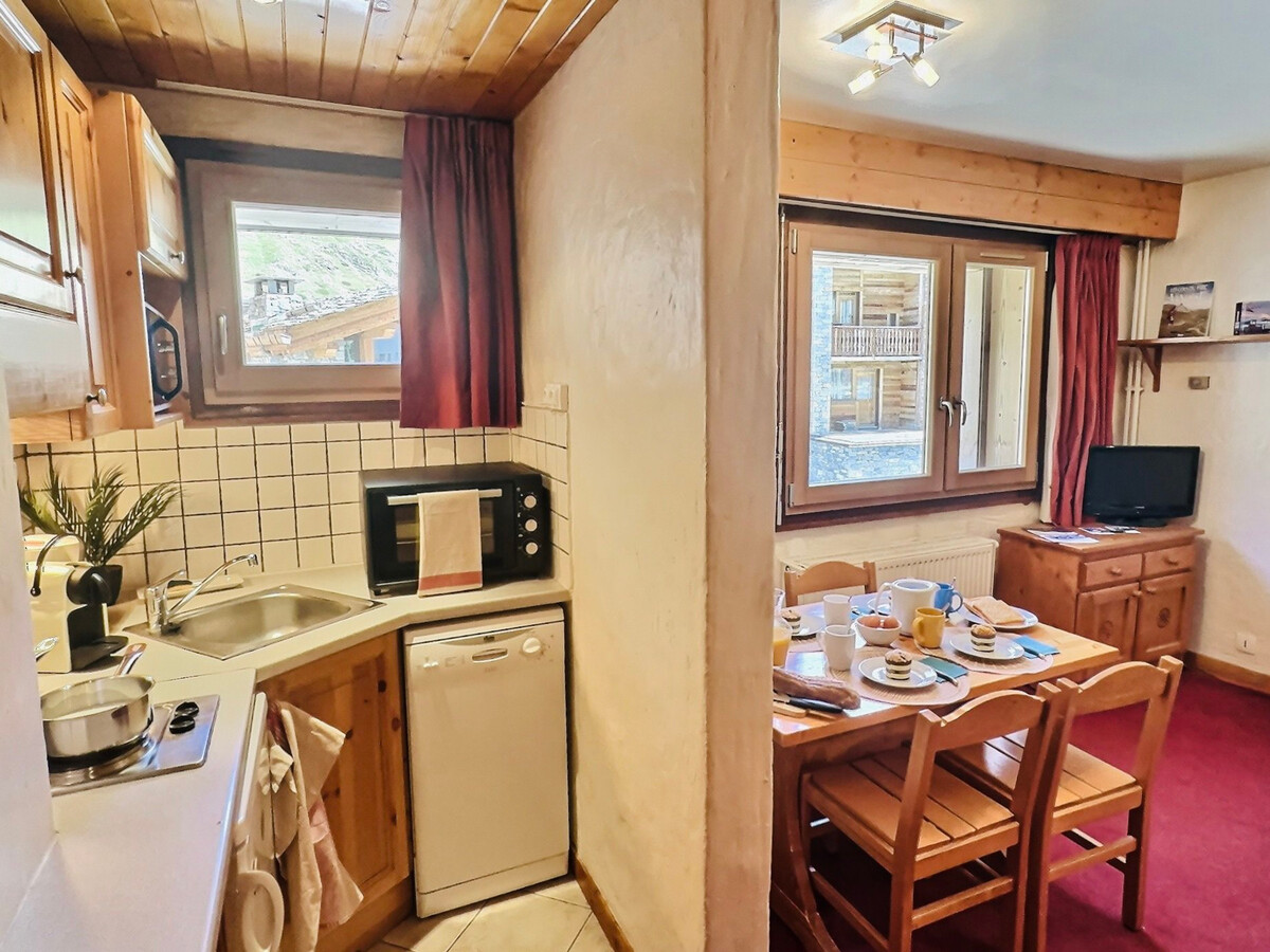 Studio 23m² Val-d'Isère, 1er étage, vue village - Photo 4