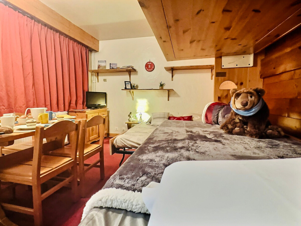 Studio 23m² Val-d'Isère, 1er étage, vue village - Photo 10