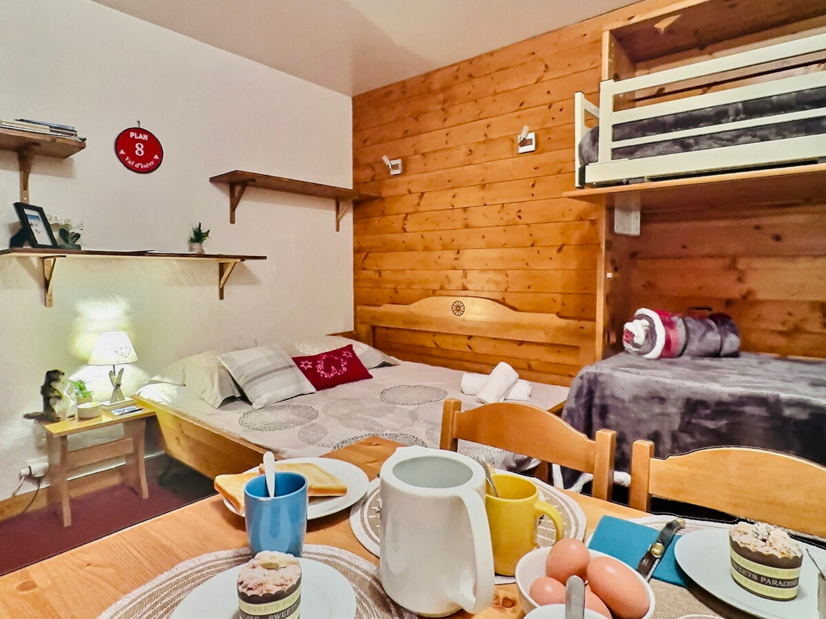 Studio 23m² Val-d'Isère, 1er étage, vue village - Photo 11