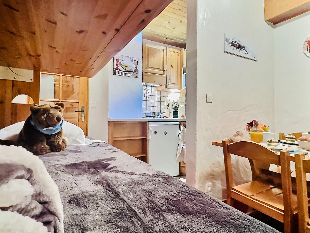 Studio 23m² Val-d'Isère, 1er étage, vue village - Photo 12
