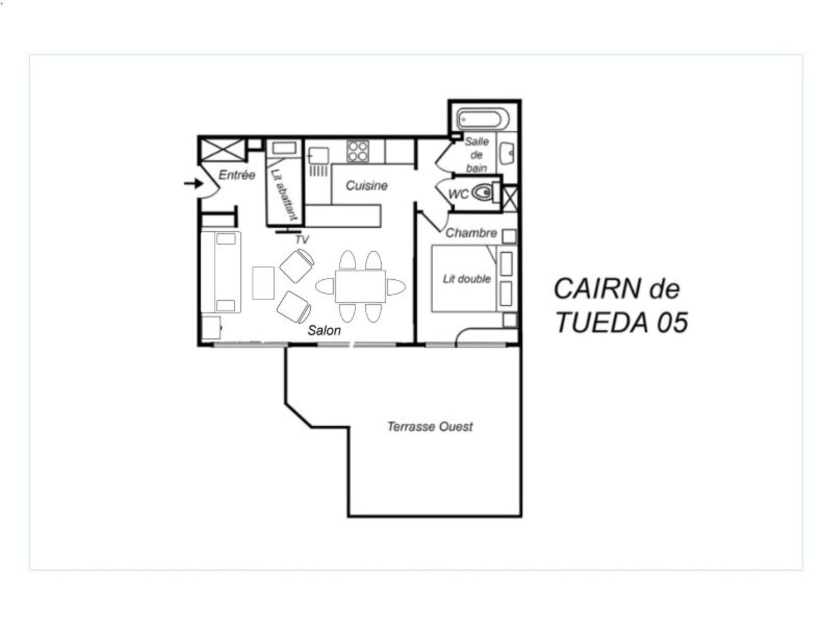 Chalet Cairn de Tueda 5 - 2 pièces, 37m², terrasse à Méribel - Photo 10